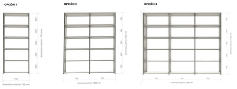 Haller Bookcase 5 High